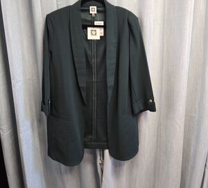 Anne Klein Dark Green Women's Blazer